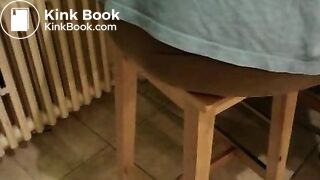 Amateur BBW records farts and poo on toilet