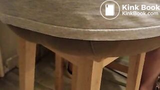 Amateur BBW records farts and poo on toilet