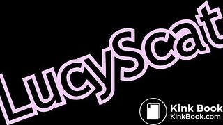 Hard poop in Bathtub  LucyScat