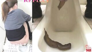 girl shits and moans