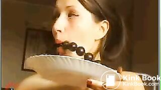 scat girl eating own shit