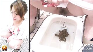 Sexy lady shitting