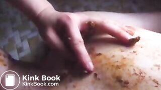 Jap twink eats turds from chicks arse