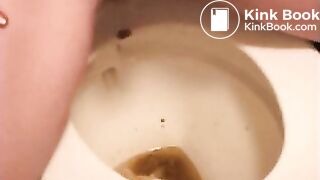 scat Lucy shitting in toilet from swallow-my