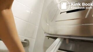 Public Porn Convention Pee and Surprise Poop