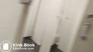 Public Porn Convention Pee and Surprise Poop