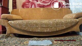 Sexy young woman Speculum masturbating, she pooping with farts