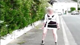 Blonde mature shitting in public On shittytube