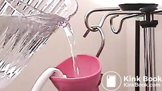 Girl's enema