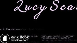 Anal Beads in shit loaded Asshole  LucyScat