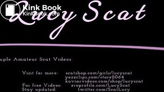 Anal Beads in shit loaded Asshole  LucyScat