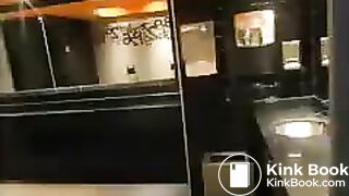 Girl pooping