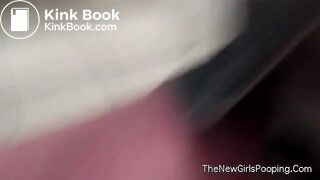 woman shits in public bathroom