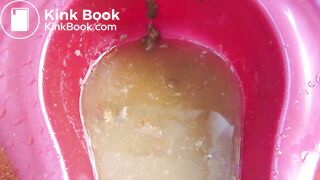 Hot girl shitting into potty 2