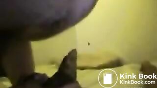 girl moans while eating log