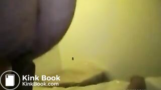 girl moans while eating log