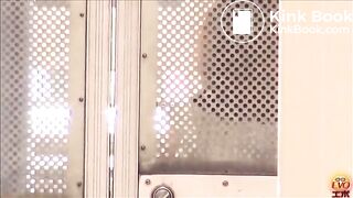 Well-dressed woman shitting in the alley 5