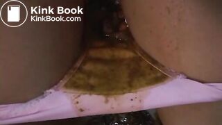 wet shit in pantyhose