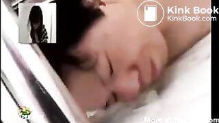 Mans Face As Human Toilet