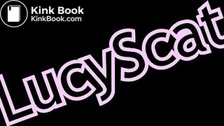 Both holes fucked and plastic panty poop  LucyScat