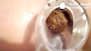 scat cam shit through speculum