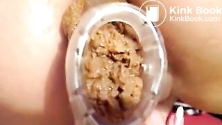 scat cam shit through speculum