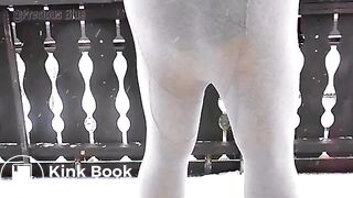 BBW Mature Poop - BBW babe shitting outdoor in the snow