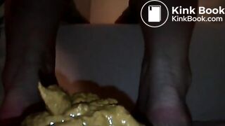Big Pile of wet shit on floor