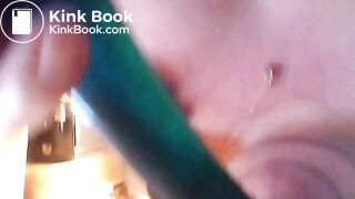 Sucking my toy clean