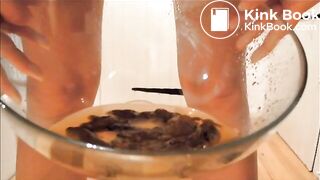 hottie poops and pees in a punch bowl