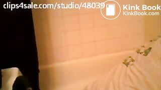 Girl pooping on toilet