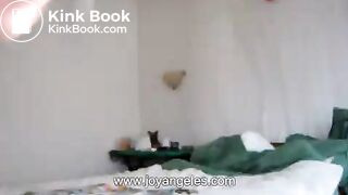 big boobs shit on bed