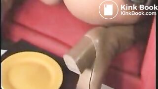 Ebony Senna Pooping And Smearing Shit