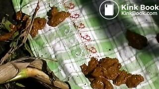 Scat Eating in Corn Field