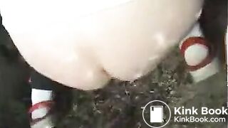 Chubby lady runny poop