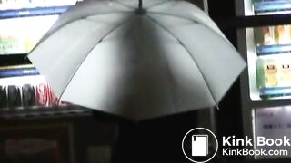 An enema is given to the drunk woman