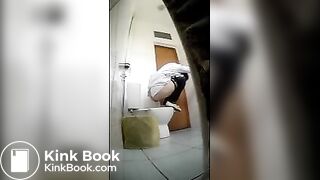 Diarrhea in public toilet!