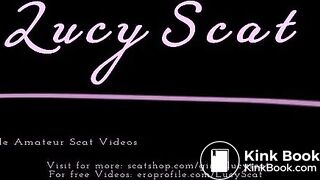 Cumshot on sexy lingerie panty poop  LucyScat