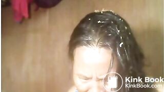 asian granny eats her own scat