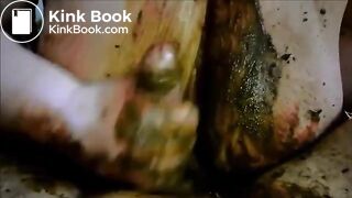 Amateur couple having messy scat sex (Clip 2)