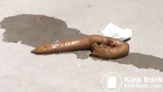 College girls pooping Biker