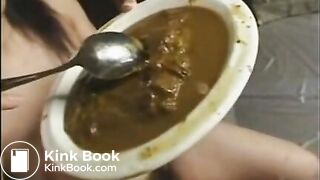 Pretty Japanese Eats and Drinks her Scat Piss Vomit