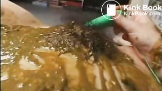Pretty Japanese Eats and Drinks her Scat Piss Vomit