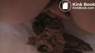 Dirty  wife shitting