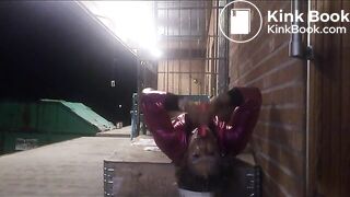 Shitfaced bitch pukes all over herself