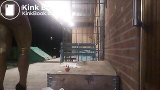 Shitfaced bitch pukes all over herself