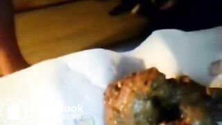 Scat - Old Hairy BBW Scat