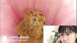 Huge load of shit by a cute japanese girl plus anal camera