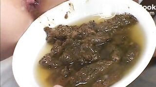 Huge load of shit by a cute japanese girl plus anal camera