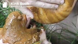 Scat group Threesome scat sex